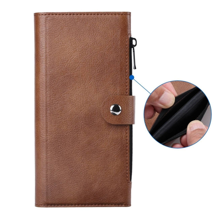 For iPhone 15 Pro Max ViLi GVS-C Series MagSafe Magnetic RFID Leather Flip Phone Case(Brown)