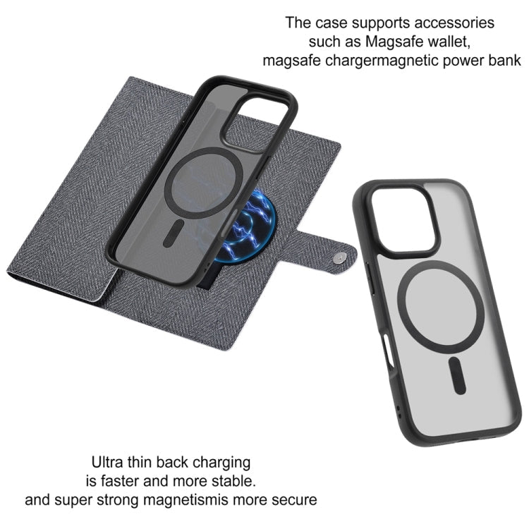 For iPhone 15 ViLi GBS Series MagSafe Magnetic RFID Leather Flip Phone Case(Black)