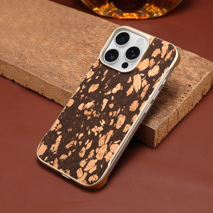 For iPhone 15 Pro Denior A18 WoodenPaint MagSafe Phone Case(Brown)