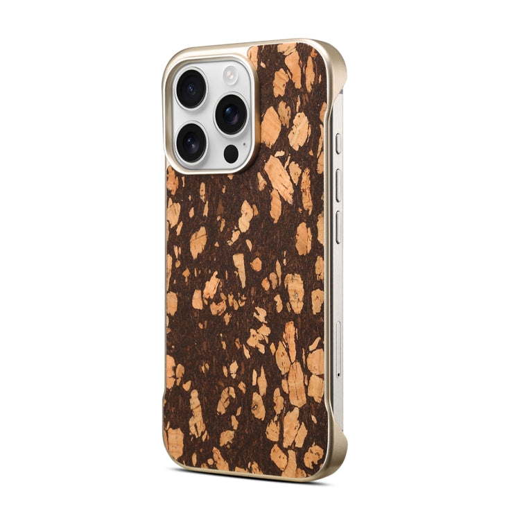 For iPhone 15 Denior A18 WoodenPaint MagSafe Phone Case(Butterflies)