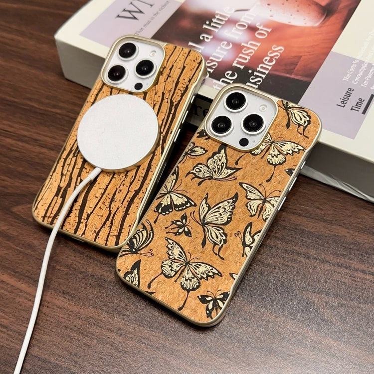 For iPhone 16 Denior A18 WoodenPaint MagSafe Phone Case(Brown)