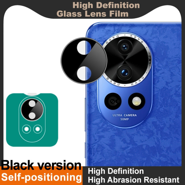 For Huawei nova 12 Pro imak Black Version HD Glass Rear Camera Lens Film, Self-positioning Version