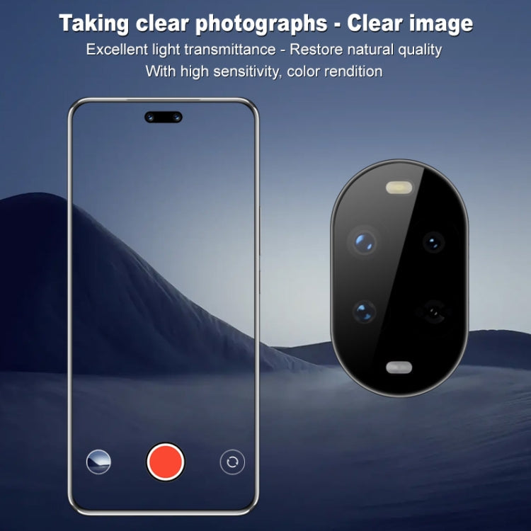 For Huawei nova 13 Pro imak Black Version HD Glass Rear Camera Lens Film, Self-positioning Version
