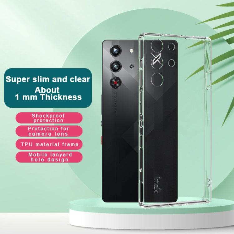 For ZTE nubia RedMagic 10 Pro imak UX-5 Series Super Slim Transparent Shockproof TPU Protective Case(Transparent)