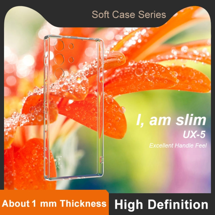 For ZTE nubia RedMagic 10 Pro imak UX-5 Series Super Slim Transparent Shockproof TPU Protective Case(Transparent)