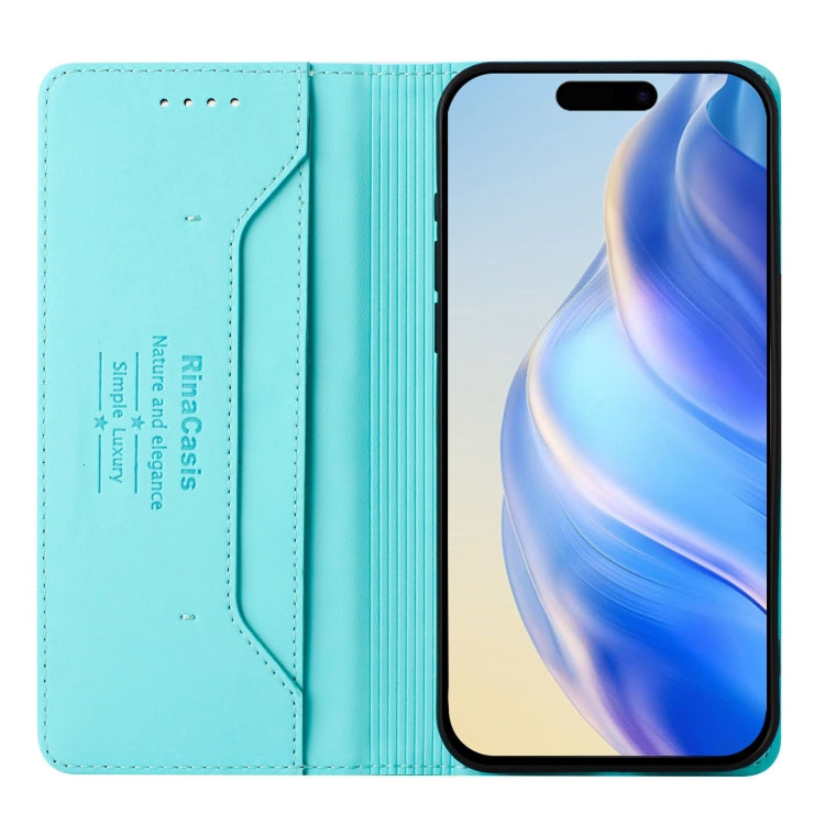 RC01 Dual-Folded Magnetic Suction RFID Leather Phone Case, For iPhone 15 Pro Max, For iPhone 15 Pro, For iPhone 15 Plus
