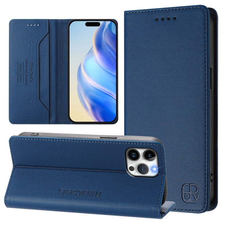 RC01 Dual-Folded Magnetic Suction RFID Leather Phone Case, For iPhone 12 / 12 Pro, For iPhone 12 Pro Max, For iPhone 12 mini