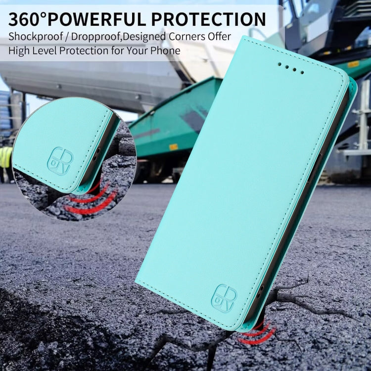 RC01 Dual-Folded Magnetic Suction RFID Leather Phone Case, For iPhone 7 Plus / 8 Plus