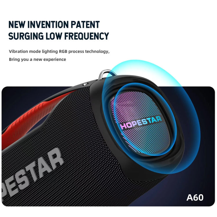 HOPESTAR A60 100W Outdoor Portable IPX6 Waterproof Bluetooth Speaker with Microphone(Blue)