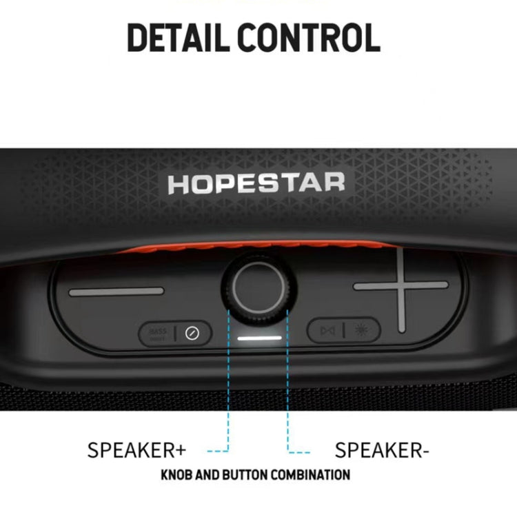 HOPESTAR A60 100W Outdoor Portable IPX6 Waterproof Bluetooth Speaker with Microphone(Blue)