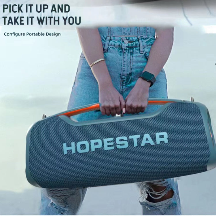 HOPESTAR A60 100W Outdoor Portable IPX6 Waterproof Bluetooth Speaker with Microphone(Blue)