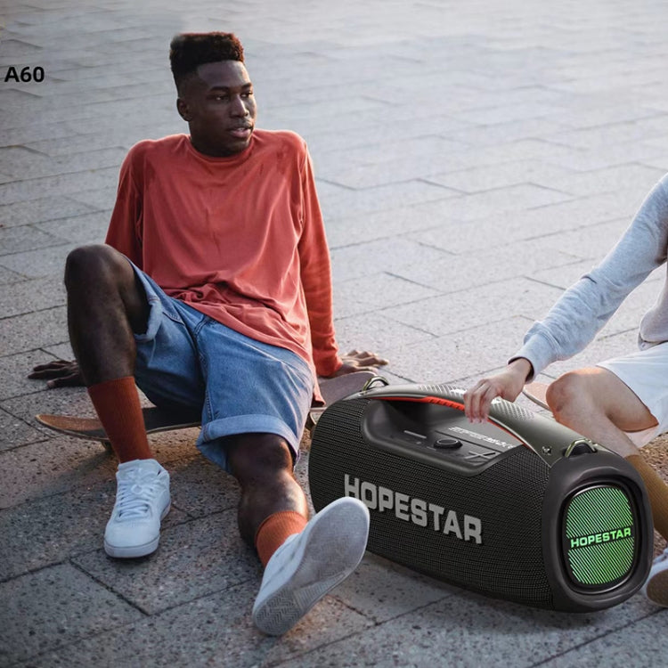 HOPESTAR A60 100W Outdoor Portable IPX6 Waterproof Bluetooth Speaker with Microphone(Blue)