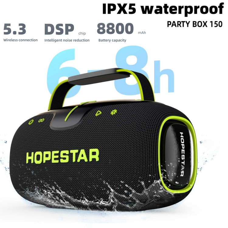 HOPESTAR Party Box 150 40W Outdoor Portable IPX5 Waterproof Bluetooth Speaker(Navy Blue)