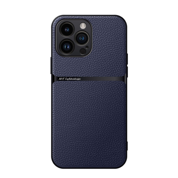 Litchi Leather Magnetic Full Coverage Shockproof Phone Case, For iPhone Air, For iPhone 16 Pro Max, For iPhone 16 Pro, For iPhone 16 Plus