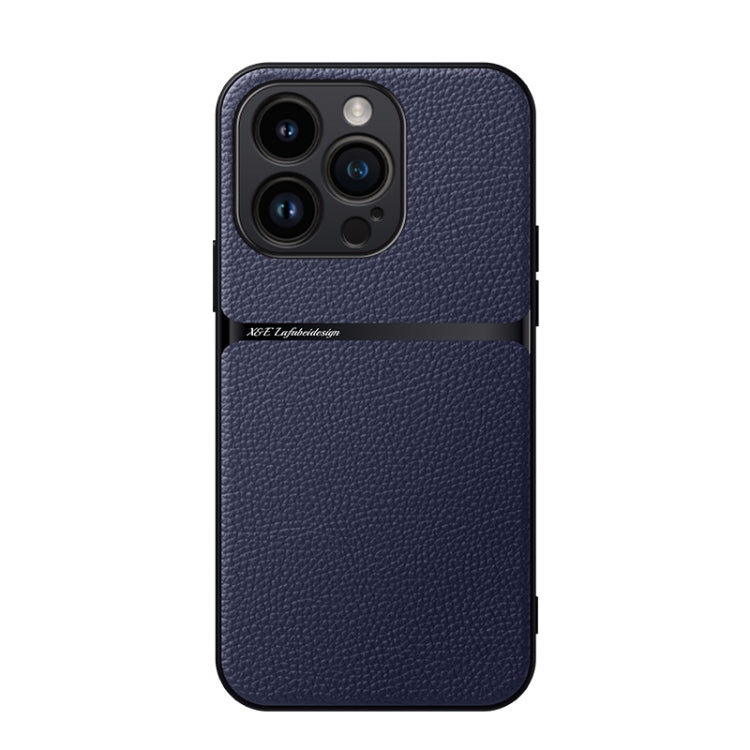 Litchi Leather Magnetic Full Coverage Shockproof Phone Case, For iPhone 16, For iPhone 15 Pro Max, For iPhone 15 Pro, For iPhone 15 Plus