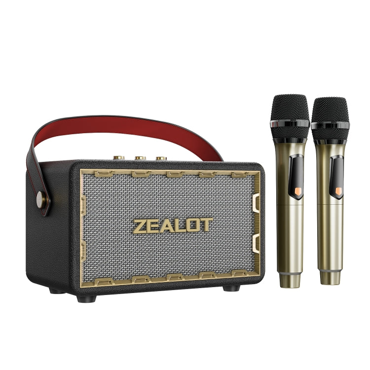 Zealot MT01M Retro Card Portable Wireless Bluetooth Speaker with Dual Microphones(Black)