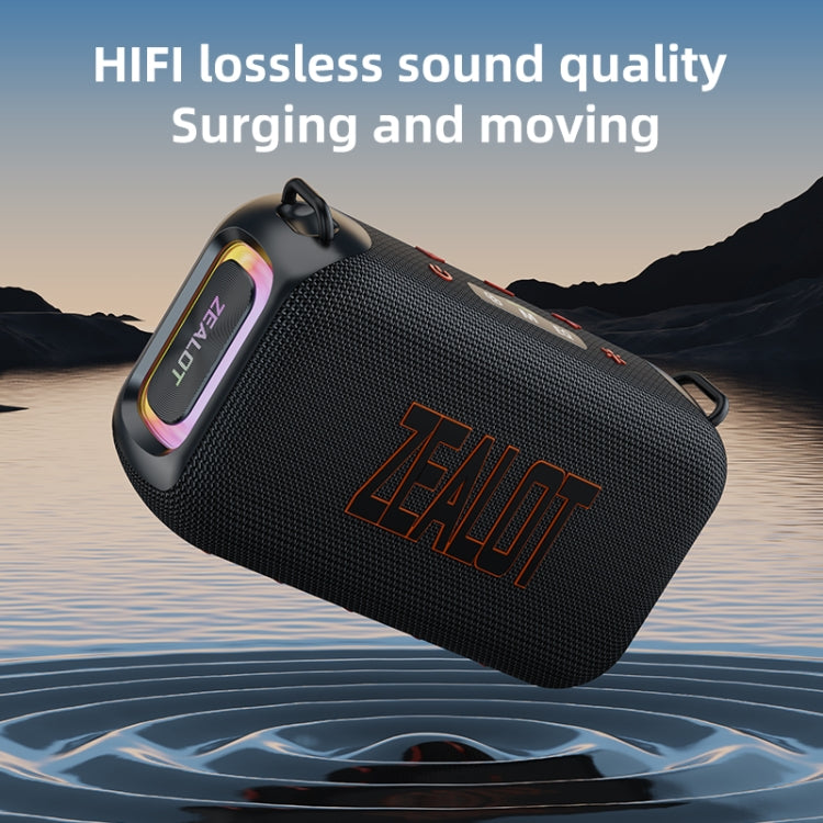 Zealot S85M 50W Outdoor Portable Bluetooth Speaker with Microphone(Black)