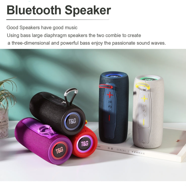 T&G TG682 Mini Portable Outdoor Waterproof TWS Wireless Bluetooth Speaker(Blue)