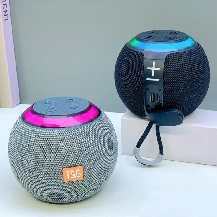 T&G TG683 Mini Portable Outdoor Wireless Bluetooth Speaker with LED Atmosphere Light(Purple)