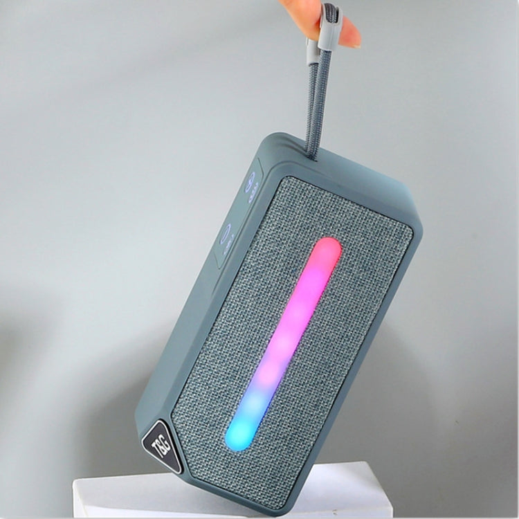 T&G TG685 Mini Portable Outdoor Wireless Bluetooth Speaker with LED Atmosphere Light(Green)