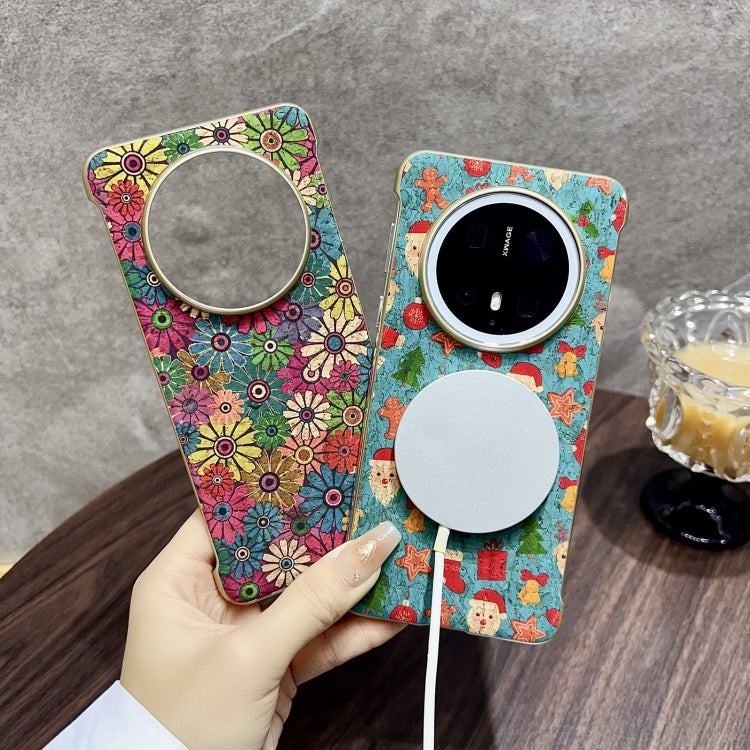 For Huawei Mate 70 Denior A18 Paint MagSafe Phone Case(Blue Butterflies)