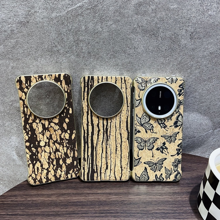 For Huawei Mate 60 Denior A18 Paint MagSafe Phone Case(Yellow Wood Grain)