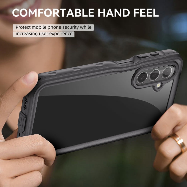 For Samsung Galaxy A16 5G / 4G RedPepper IP68 Waterproof PC Hybrid TPU Phone Case(Black)
