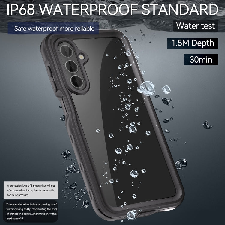 For Samsung Galaxy A16 5G / 4G RedPepper IP68 Waterproof PC Hybrid TPU Phone Case(Black)