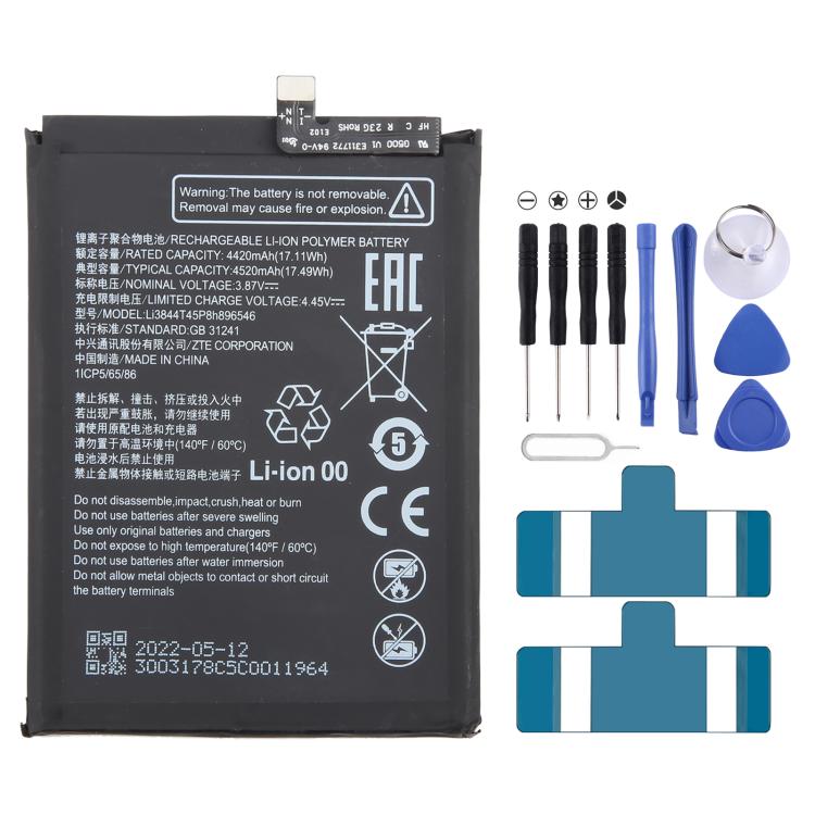 Battery Replacement, For ZTE Axon 60 / 60 Lite E6706ZTE-B 5000mAh, For ZTE Blade A34 / A54 GH6701-GH6702 5000mAh, For ZTE Nubia Z60 Ultra Li3959T45P8h816761 6000mAh, For ZTE Blade V50 Vita Li3852T44P8HA26650 5200mAh                                     ...