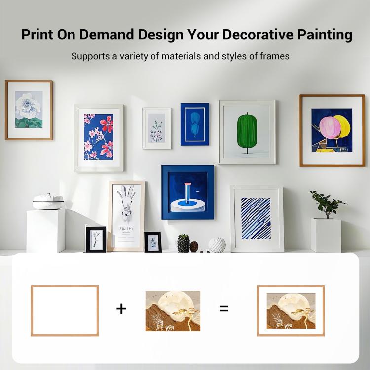 Castle Decorative Painting with PS Frame Print On Your Demand, 15x20cm, 20x20cm, 30x30cm, 40x40cm, 50x50cm, 60x60cm, 70x70cm, 80x80cm, 90x90cm