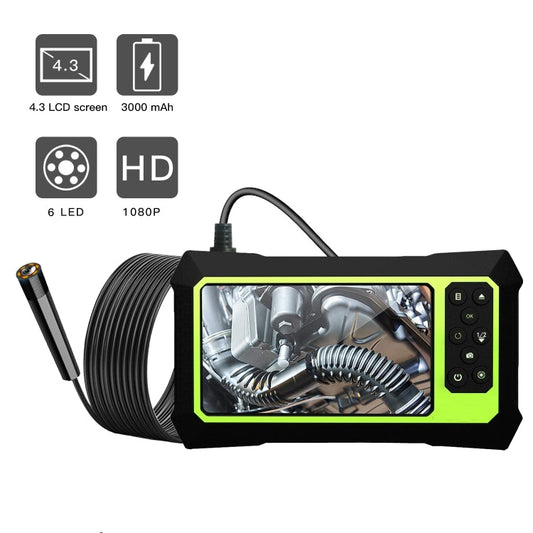 5.5mm 1080P IP68 Waterproof 4.3 inch Screen Single Camera Digital Endoscope, 7m, 5m, 2m