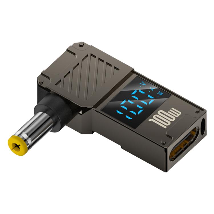100W Computer Charging Digital Display Adapter, Type-C to DC4.0x1.7mm, Type-C to DC4.0x1.35mm, Type-C to DC4.0x1.7mm Center Groove, Type-C to DC3.0 x 1.1mm, Type-C to DC5.5x2.1mm, Type-C to DC6.0x0.6mm, Type-C to DC5.5x2.5mm, Type-C to DC5.5x1.7mm     ...