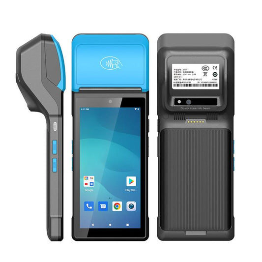 UNIWA V6P Thermal Label Printer Handheld PDA, 2GB+16GB, 5.45 inch Android 12 Mediatek MT6761 Quad Core, NFC, Network: 4G, EU Plug, US Plug, UK Plug, AU Plug