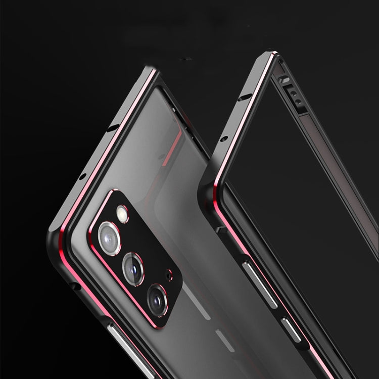 Aluminum Alloy Shockproof Protective Bumper Frame, For Samsung Galaxy Note20 Ultra