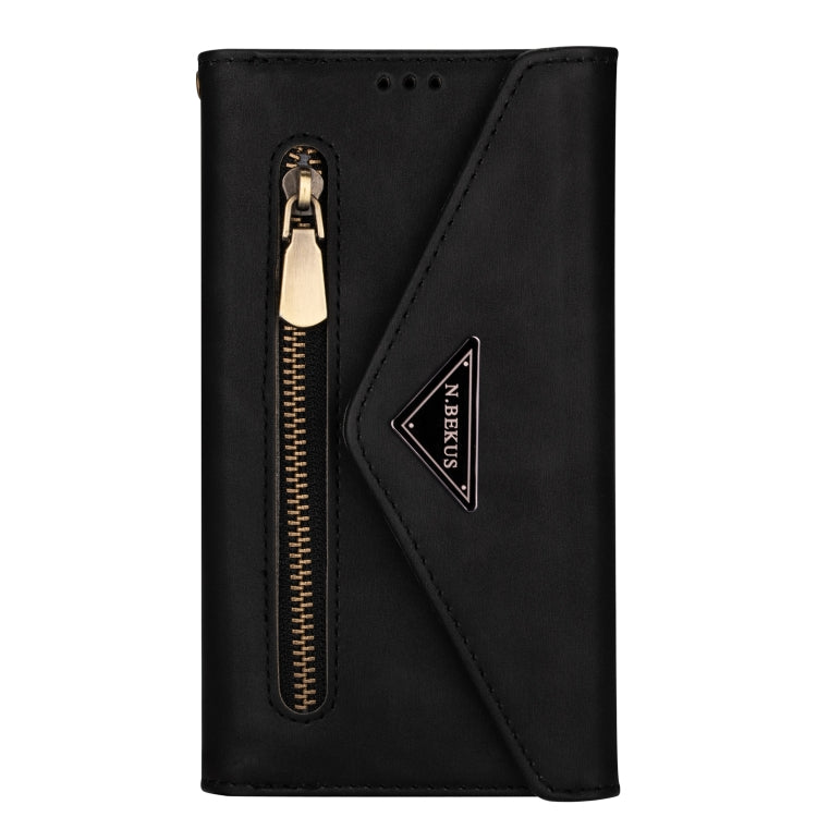 Skin Feel Zipper Horizontal Flip Leather Case with Holder & Card Slots & Photo Frame & Lanyard & Long Rope, For iPhone 6, For iPhone 6 Plus, For iPhone 7 / 8 / SE (2020), For iPhone 7 Plus / 8 Plus