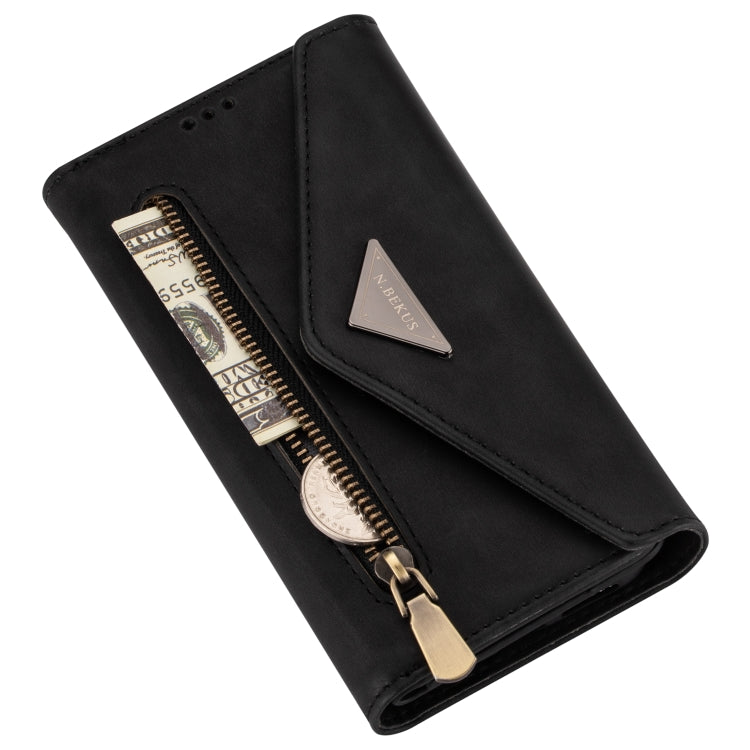 Skin Feel Zipper Horizontal Flip Leather Case with Holder & Card Slots & Photo Frame & Lanyard & Long Rope, For iPhone 6, For iPhone 6 Plus, For iPhone 7 / 8 / SE (2020), For iPhone 7 Plus / 8 Plus