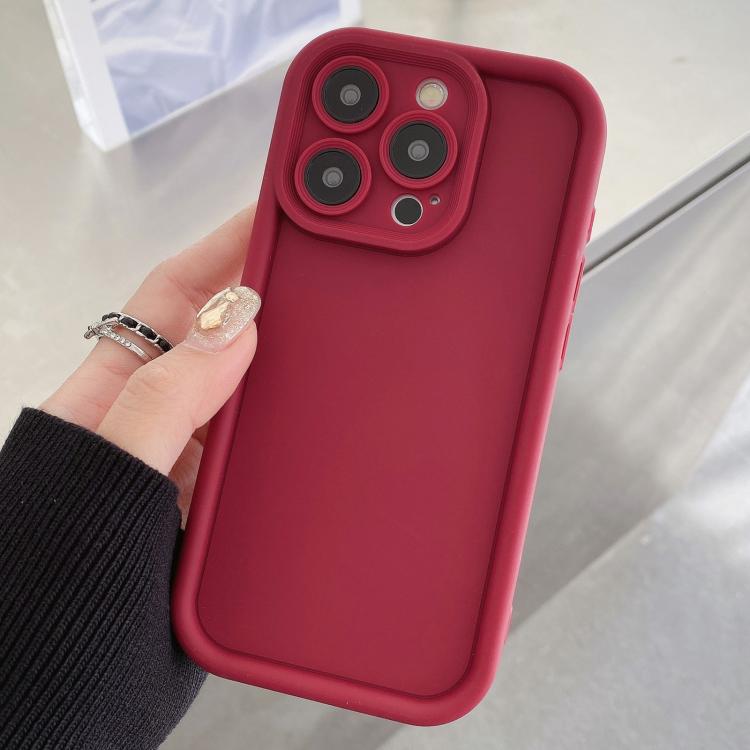 Shockproof Frame Frosted Precise Hole TPU Phone Case, For iPhone 15 Pro Max, For iPhone 15 Pro, For iPhone 15 Plus