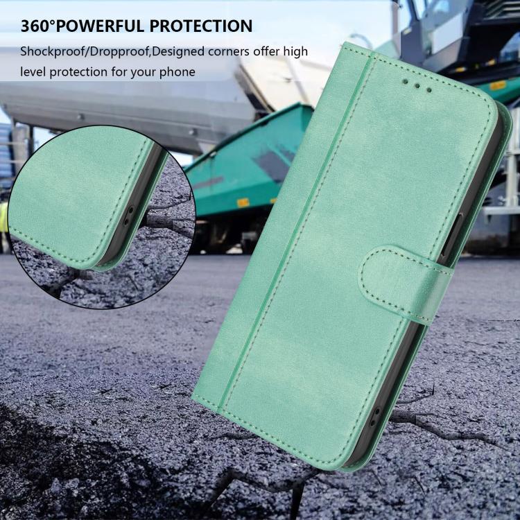 Line Splicing Buckle Retro Leather Phone Case, For iPhone 14 Pro, For iPhone 14 Pro Max, For iPhone 7 / 8 / SE 2022