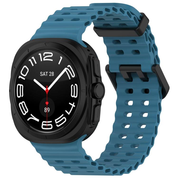 xDfind Ocean Hole Dual Buckle Silicone Watch Band, For Galaxy Watch Ultra2 2026 / 2025 / 1 2024