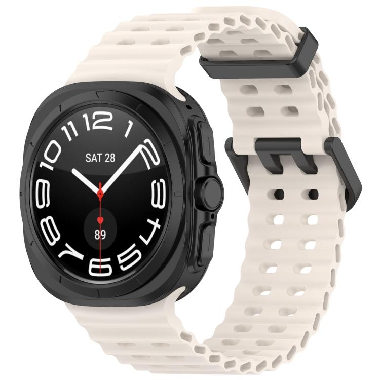 xDfind Ocean Hole Dual Buckle Silicone Watch Band, For Galaxy Watch Ultra2 2026 / 2025 / 1 2024