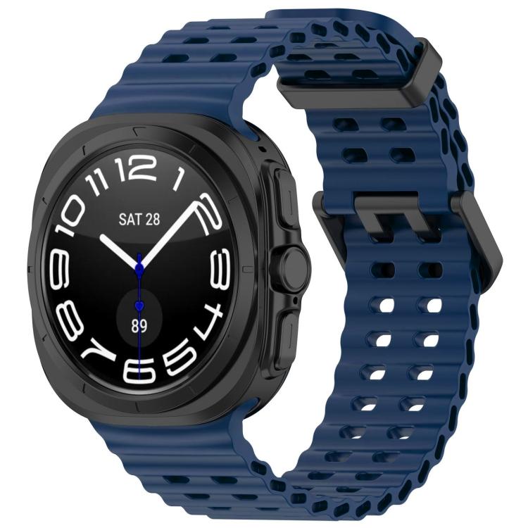 xDfind Ocean Hole Dual Buckle Silicone Watch Band, For Galaxy Watch Ultra2 2026 / 2025 / 1 2024
