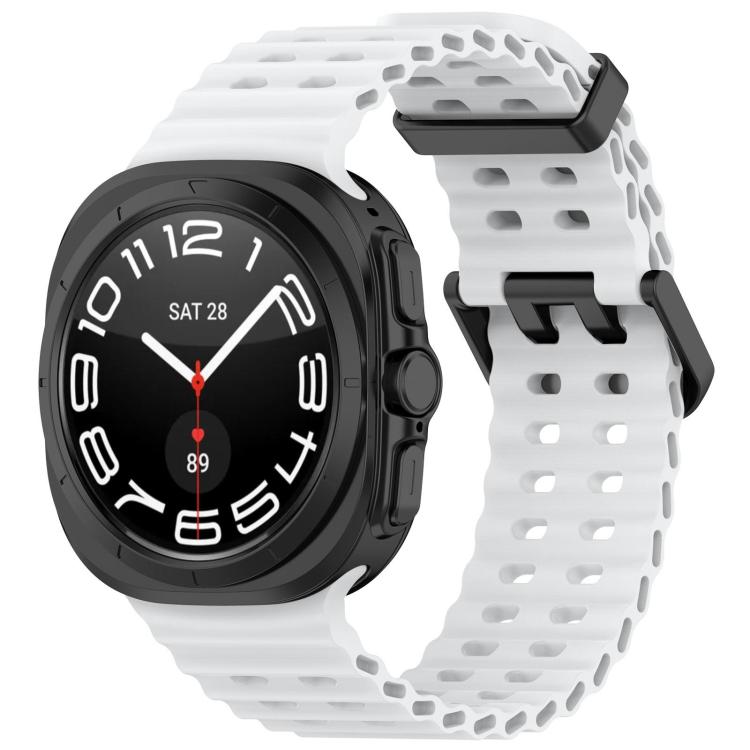 xDfind Ocean Hole Dual Buckle Silicone Watch Band, For Galaxy Watch Ultra2 2026 / 2025 / 1 2024