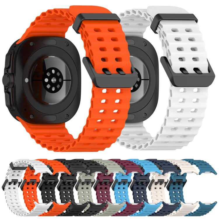 xDfind Ocean Hole Dual Buckle Silicone Watch Band, For Galaxy Watch Ultra2 2026 / 2025 / 1 2024
