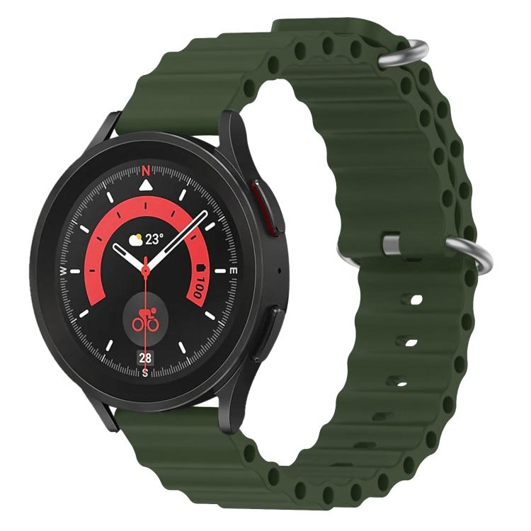 xDfind Ocean Style Silicone Solid Color Watch Band, 20mm, 22mm