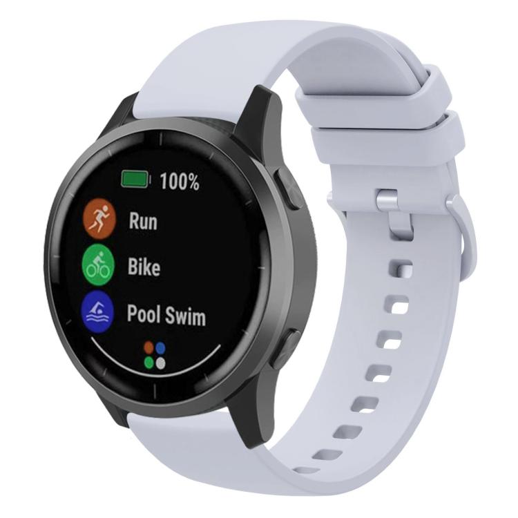 xDfind Flat Pure Color Silicone Watch Band, 20mm, 22mm