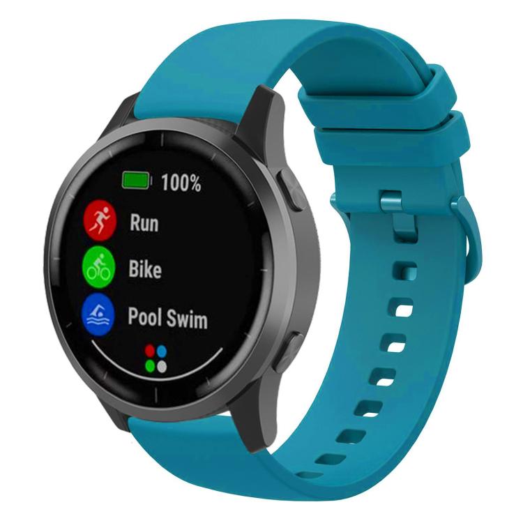 xDfind Flat Pure Color Silicone Watch Band, 20mm, 22mm