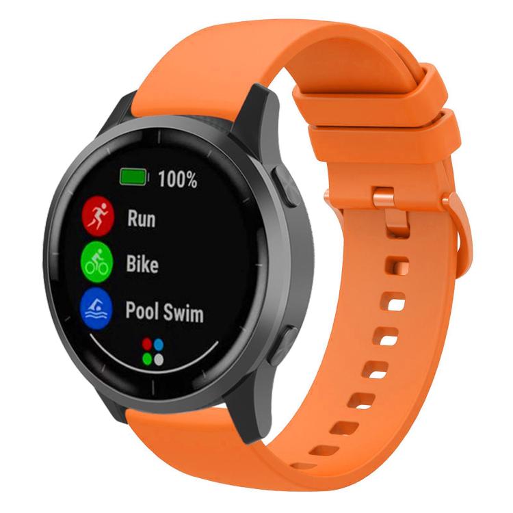 xDfind Flat Pure Color Silicone Watch Band, 20mm, 22mm