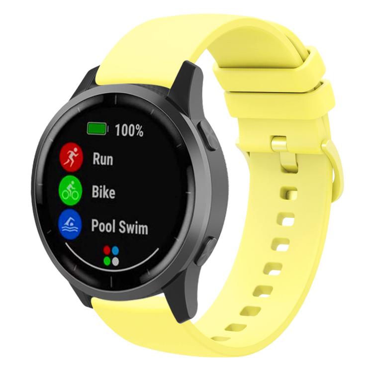 xDfind Flat Pure Color Silicone Watch Band, 20mm, 22mm