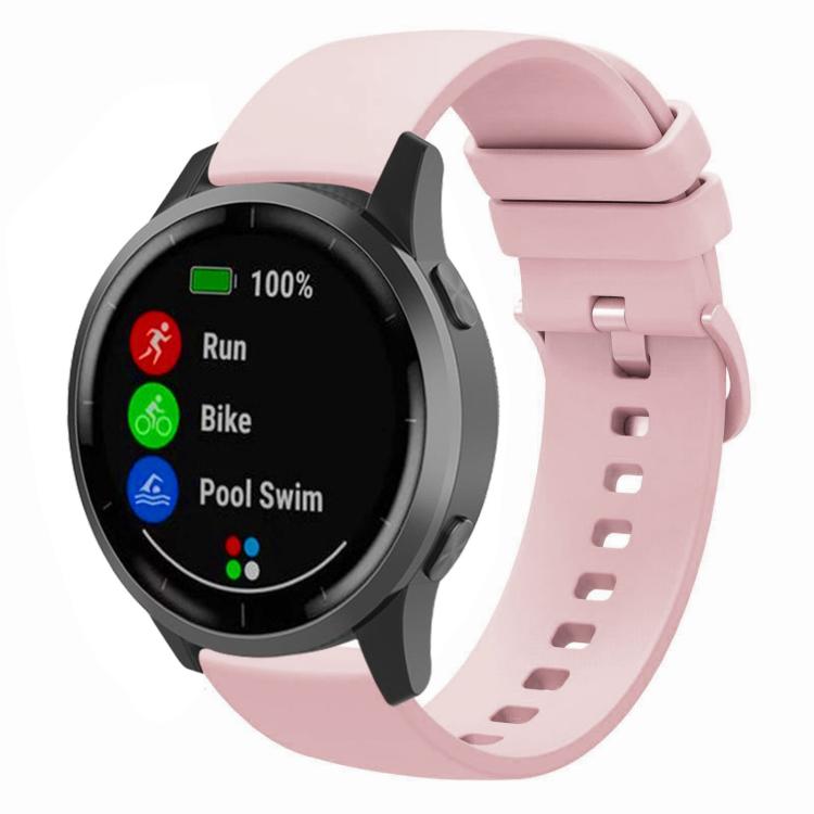 xDfind Flat Pure Color Silicone Watch Band, 18mm