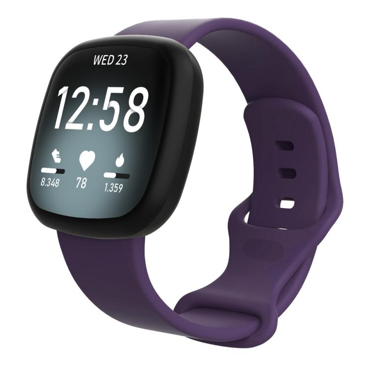 For Fitbit Versa 4 / Versa 3 / Sense2 / Sense xDfind Silicone Watch Band, S